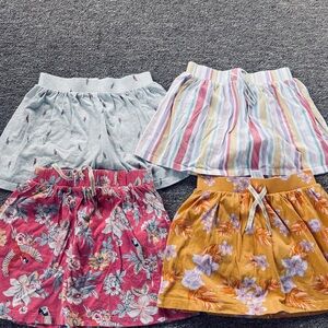 Floral and Striped girl kid Skirt bundle